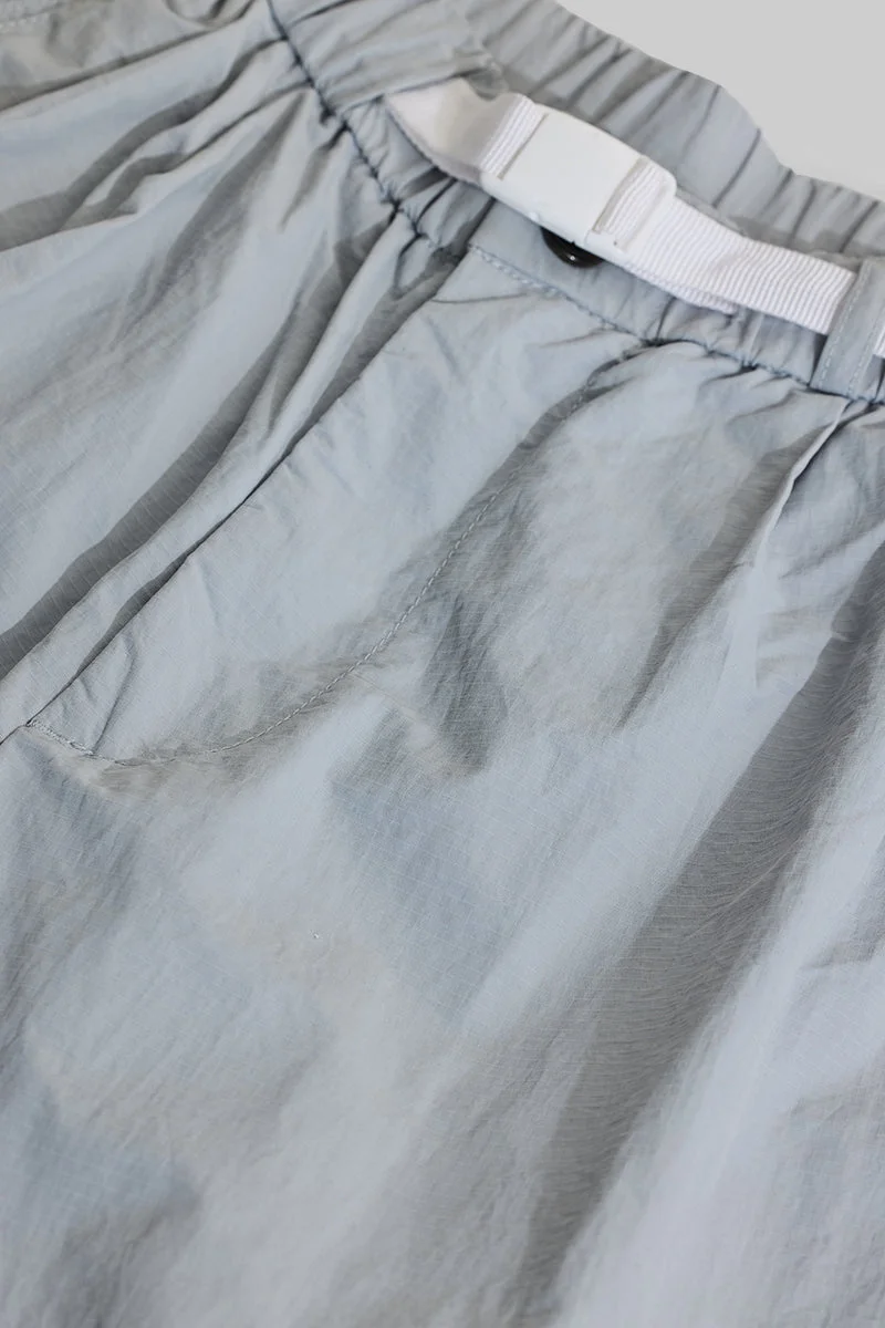سنيتش Light Blue Solid Loose Fit Streetwear Cargo