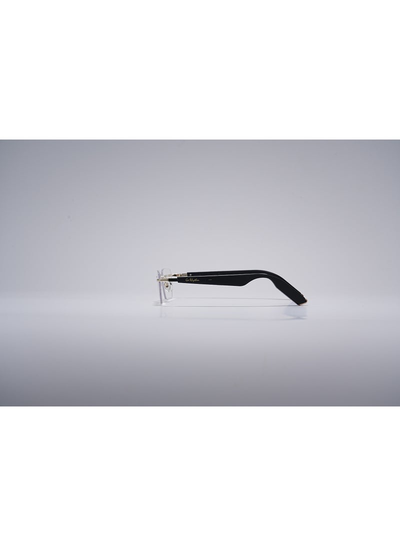 GoRhythm Glasses,Go Rhythm Ai Translation smart glasses with ai assistant app,Bluetooth audio glasses-Gold frame with black temples - Image 2