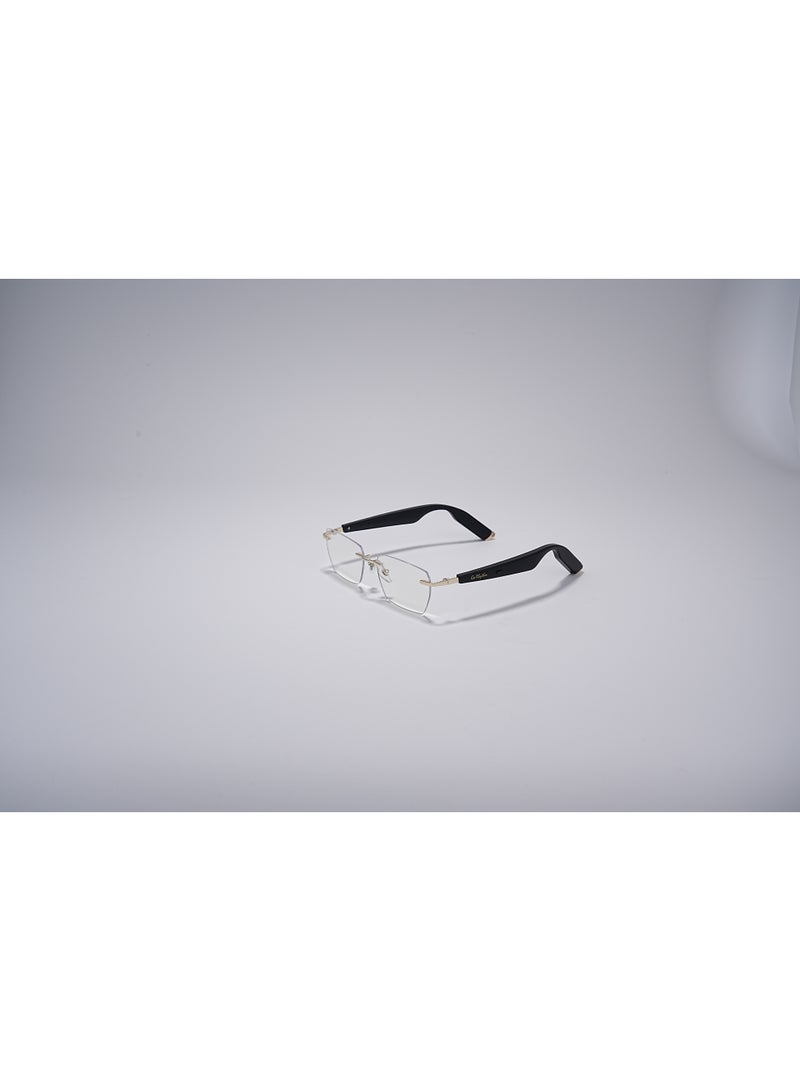 GoRhythm Glasses,Go Rhythm Ai Translation smart glasses with ai assistant app,Bluetooth audio glasses-Gold frame with black temples - Image 5