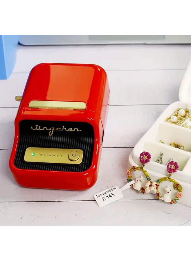White Self Adhesive Jewelry Price Tags Rectangular Blank Labels For Rings Necklaces Earrings Price Identification 25mm X 30mm Plus 45mm 200 Tags Per Roll For B1 B21 B3S Label Printer - Image 4
