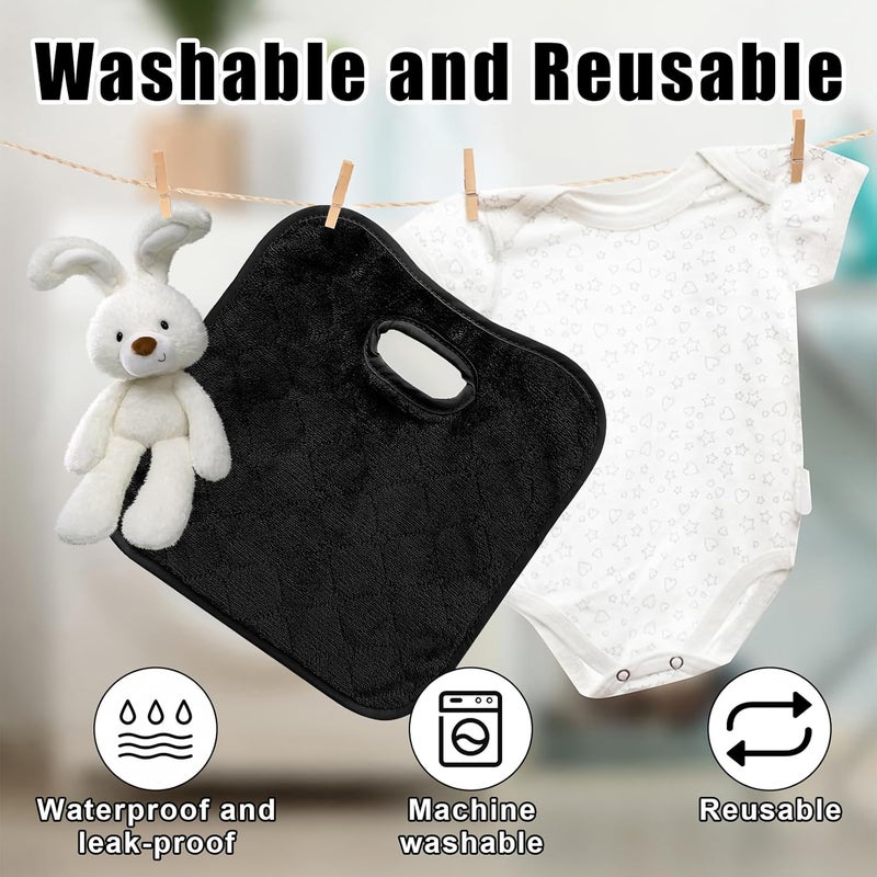 Accessonico 3 Pcs Baby Car Seat Protector Waterproof Reusable Liners for Potty Training - Black - Image 4