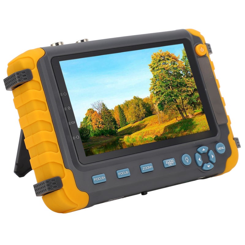 CCTV Tester: 5-Inch Durable Screen With Protective Film - 8MP AHD TVI CVI Camera Testing, 2600mAh Long Endurance, 12V DC Output for CCTV System Installation, DVR & Network Cable Testing - Image 1