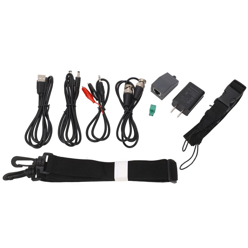 CCTV Tester: 5-Inch Durable Screen With Protective Film - 8MP AHD TVI CVI Camera Testing, 2600mAh Long Endurance, 12V DC Output for CCTV System Installation, DVR & Network Cable Testing - Image 3