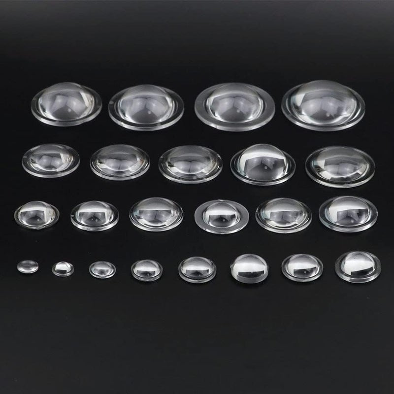 Acrylic Flat Convex Condenser Lens for Zoom Flashlight and Bike Head Lamp - 10mm to 38mm(28mm) - Image 2
