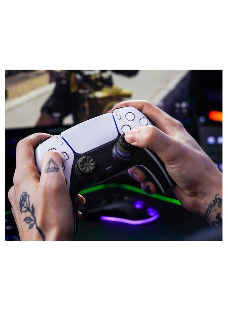 Captaintech Galaxy Purple for PlayStation 4 (PS4) and PlayStation 5 (PS5) Performance Thumbsticks, Compatible Controller Grip Performance, Galaxy Themed Thumbstick Covers, 1 High-Rise, 1 Mid-Rise - Image 4