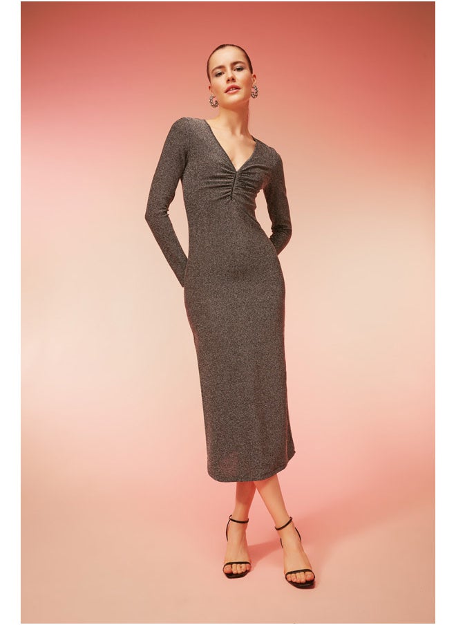 Woman Smart Casual Bodycon V Neck Long Sleeve Knitted Dress - pzsku/Z297F64F5312B32ED5949Z/45/_/1723972055/8c631fd3-4a02-420c-9afd-719dd8b4060f