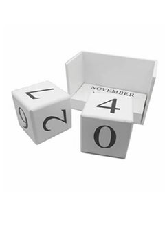 Generic FFD 2pcs Wooden Desk Blocks Calendar A Stylish Perpetual Month Date Display for Home & Office  - Image 4