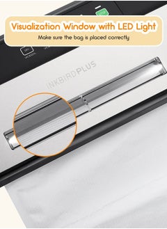 INKBIRD INKBIRD INK-VS03 Food Vacuum Sealer Machine, Sealing Time Display, 80KPA Strong Suction, Automatic Vacuum Sealer with Starter Kit for Food Storage and Sous Vide  - Image 4