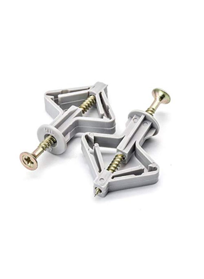 M8*50mm Expansion Screw Plasterboard Anchors Plugs & Screws Drywall Anchors-Hollow for Gypsum Board Hollow Wall Installation Fastener Screw Kit, 50 Sets - Image 2