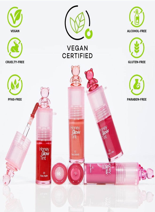 PASSIONCAT Honey Lip Gloss 5-in-1 Lip Gloss Treatment - Non-Sticky, Plumping Shine, Sheer Color - Hydrating Lip Balm, Gloss & Mask in One - with Hyaluronic Acid & Botanicals (05# CHERRY VELY) - Image 2
