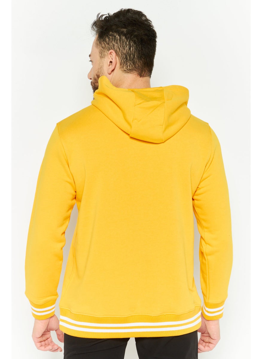 SKECHERS Men Sportswear Fit Long Sleeve Outdoor Sweatshirt, Yellow  - Image 4