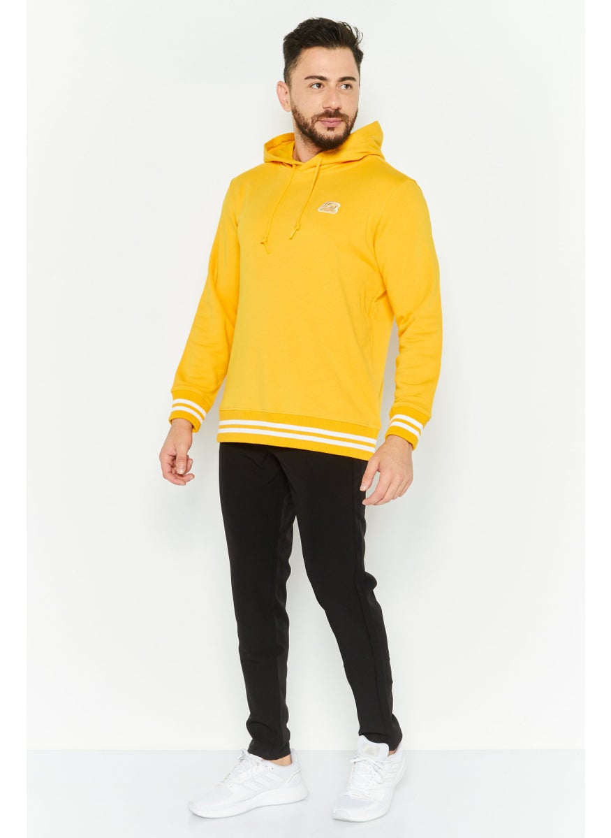 SKECHERS Men Sportswear Fit Long Sleeve Outdoor Sweatshirt, Yellow  - Image 2