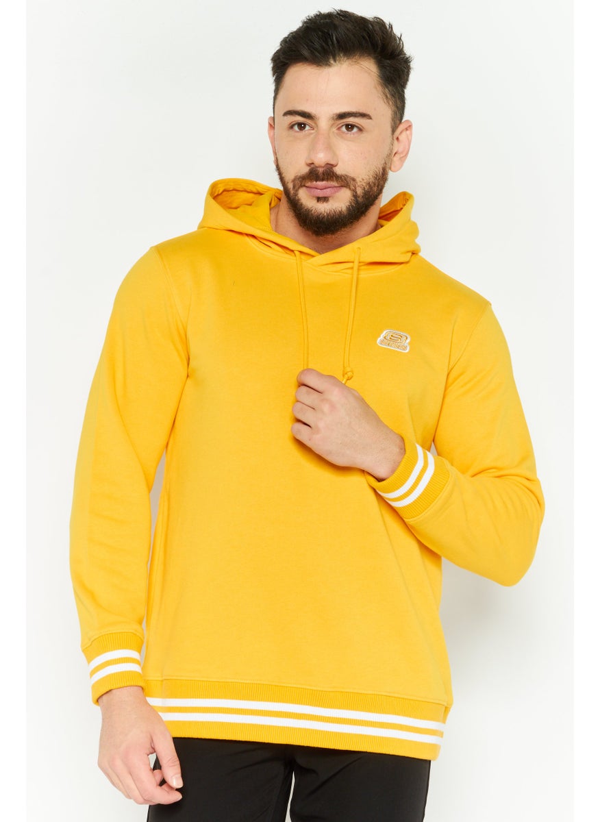 SKECHERS Men Sportswear Fit Long Sleeve Outdoor Sweatshirt, Yellow  - Image 1