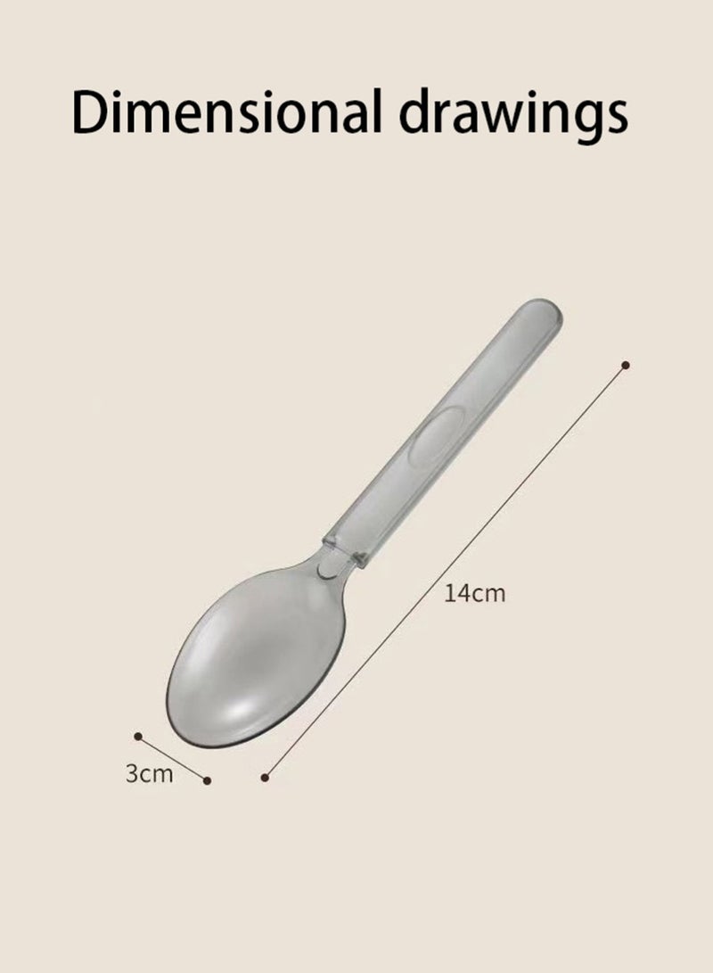 ملاعق طعام ملفوفة بشكل فردي ، 20 عبوة ، ملاعق محمولة يمكن التخلص منها ، مناسبة للعشاء في الهواء الطلق ، التجمعات العائلية ، حفلات أعياد الميلاد - Image 4