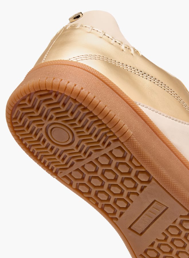 ELLE Women's Panelled Sneakers with Lace-Up Closure  - Image 5
