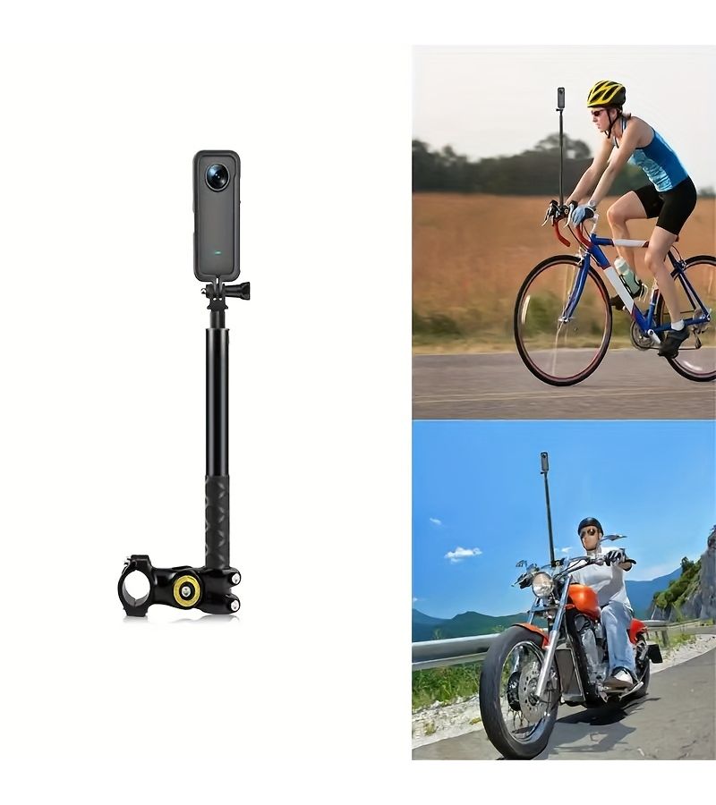 Motorcycle Bike Bracket Set Of 3 for Insta360 X5 X4 X3 X2 Gopro Hero DJI Action Cam - Image 2