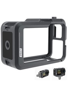 SYOSI Aluminum Case Metal Cage for DJI Action 4 Action 3 Camera Accessories, Protective Frame Housing Fits with ND CPL Lens Filter on, Skeleton Sleeve with 1/4 Cold Shoe for Video Light Microphone  - Image 1