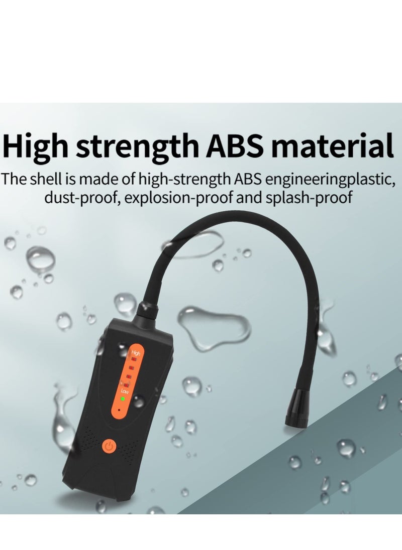 Generic - Gas Leak Detector, Natural Gas Detector with Audible & Visual Alarm, Portable Gas Sniffer to Locate Combustible Gas Leak Sources Like Methane, Propane for Home(Orange) - Image 1