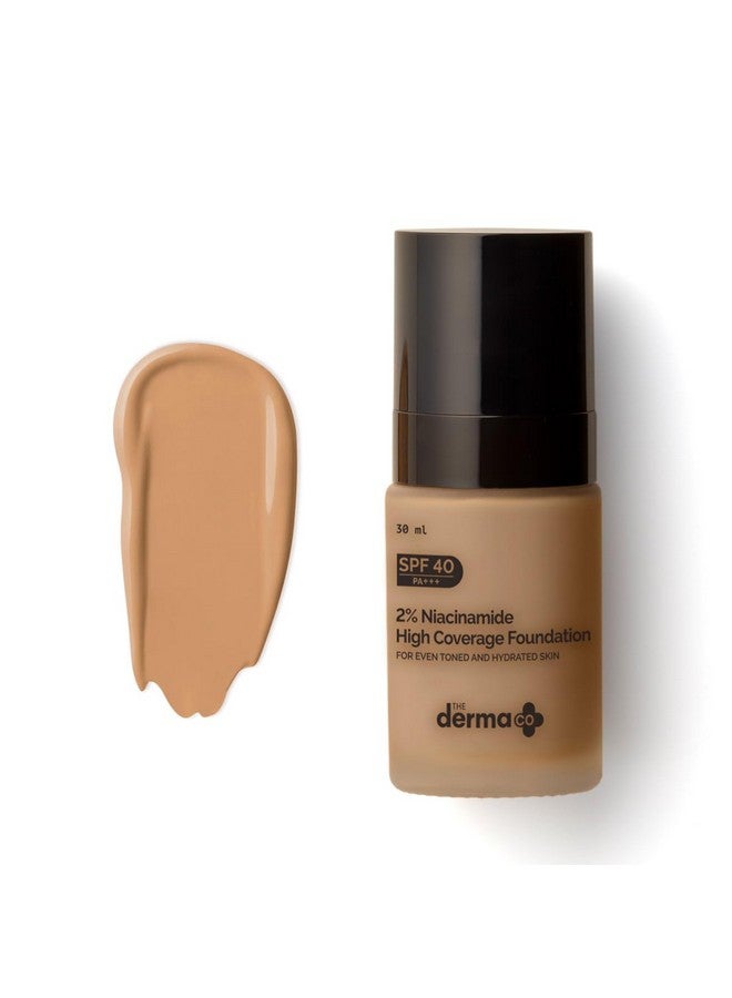 ذا ديرما كو كريم أساس سائل متوسط التغطية من شركة Derma Co يحتوي على 2% من النياسيناميد لجميع أنواع البشرة مع 1% من حمض الهيالورونيك وعامل حماية من أشعة الشمس 40 Pa+++ لثبات يدوم 12 ساعة والتحكم في الزيوت - 03 طبيعي، عبوة من قطعة واحدة - Image 1