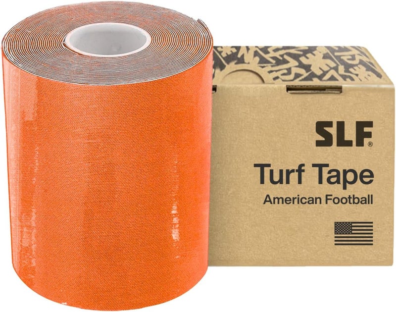 SLEEFS Orange Turf Tape Football - Extra Wide Waterproof Sports Athletic Tape - Flexible Breathable Ultra Sticky for Arms, Wrists, Ankles, Injuries - Lacrosse, Soccer, Baseball, Basketball - Image 1