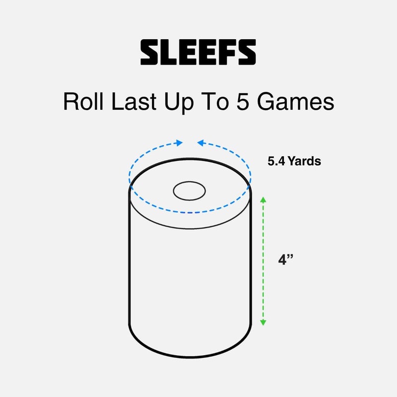 SLEEFS Orange Turf Tape Football - Extra Wide Waterproof Sports Athletic Tape - Flexible Breathable Ultra Sticky for Arms, Wrists, Ankles, Injuries - Lacrosse, Soccer, Baseball, Basketball - Image 4