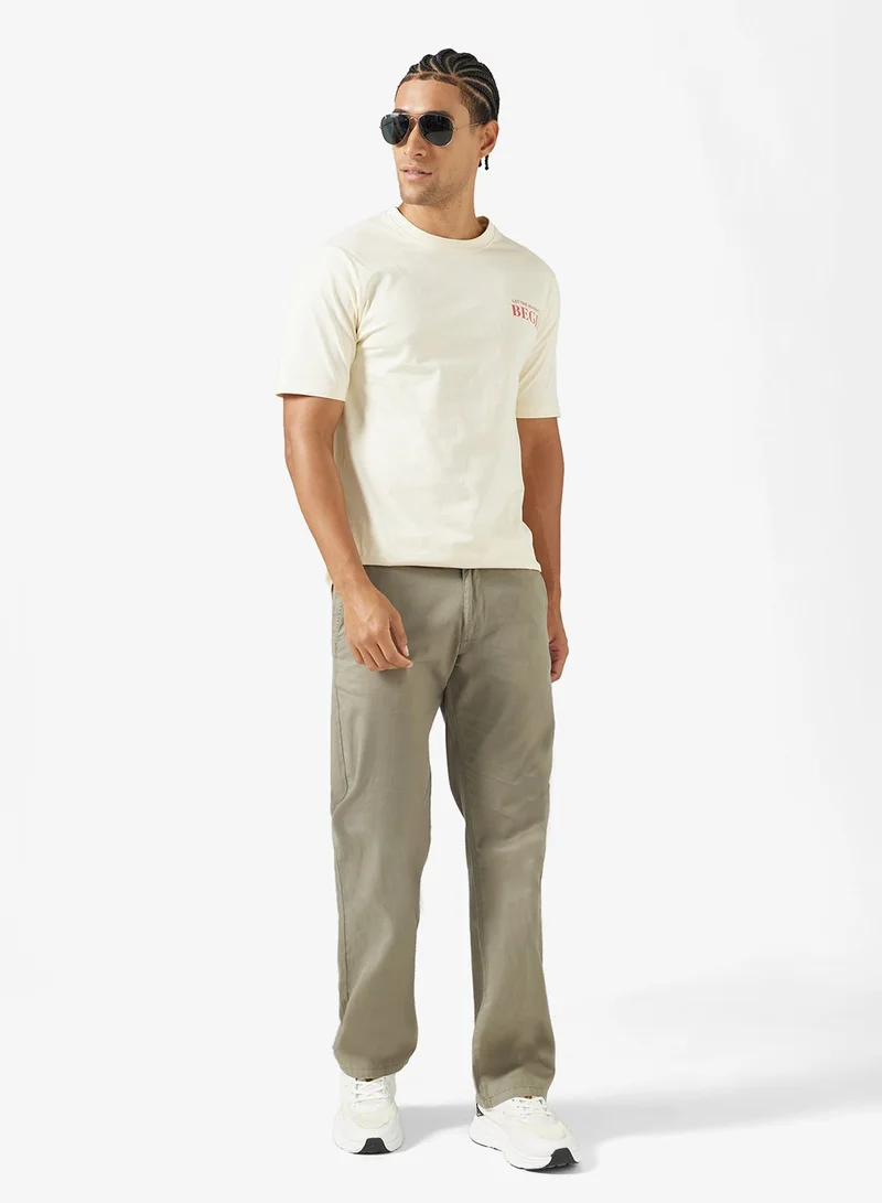 Seventy Five  Graphic Print Regular Fit T-Shirt for Men | Best Price UAE