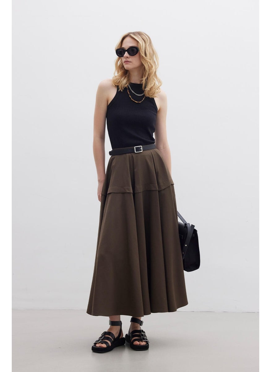 Flounce Design Skirt Brown - pzsku/Z298029426CA2A518D575Z/45/_/1741264964/b7bf5efd-750e-4117-a673-45304c93ae5b