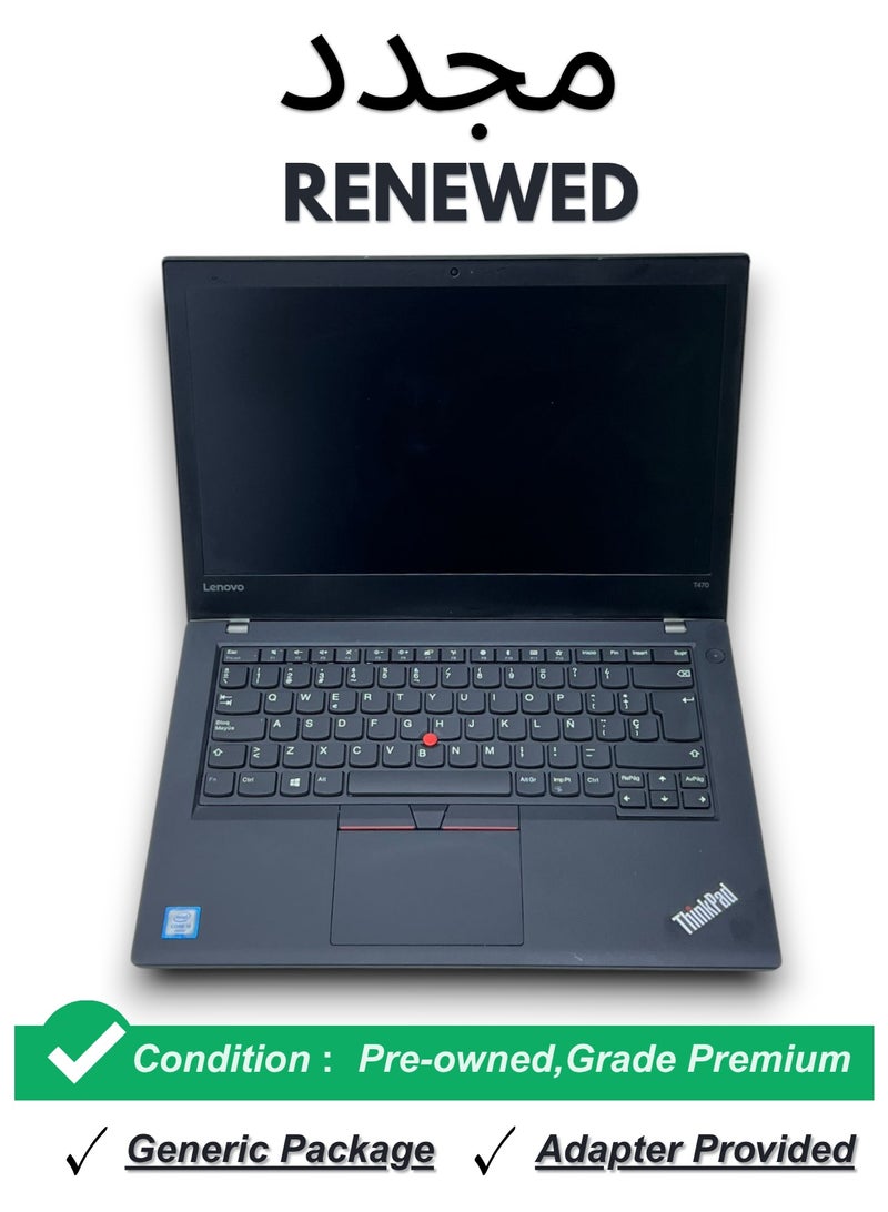 Renewed Lenovo ThinkPad T470 Renewed Business Laptop | Core i5-6300U | 8GB RAM | 256GB SSD | 14" HD+ Screen | Windows 10 - Image 1