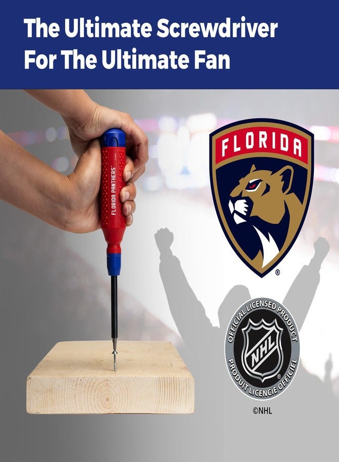 MEGAPRO® NHL® Team Edition Multi-bit Screwdriver | Officially Licensed NHL® Gear | Durable, Ergonomic, Pro-Grade Screwdriver (Florida Panthers™) - Image 5