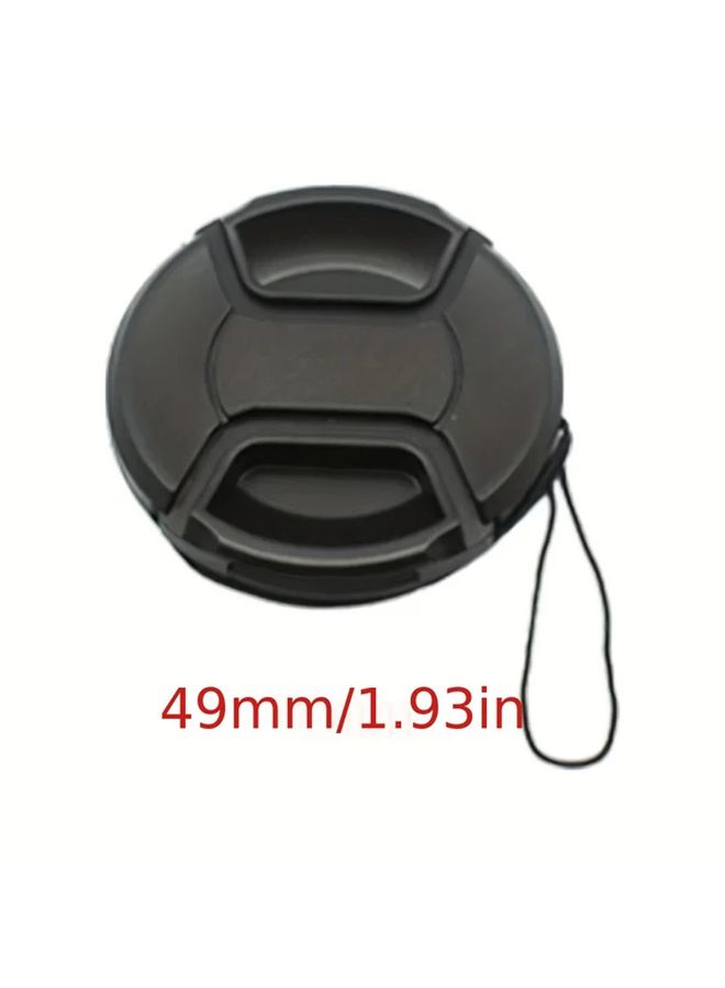 Black Camera Lens Cover 43mm 1 69in Universal Photo Lens Cap Camera Protection Accessory - Image 5