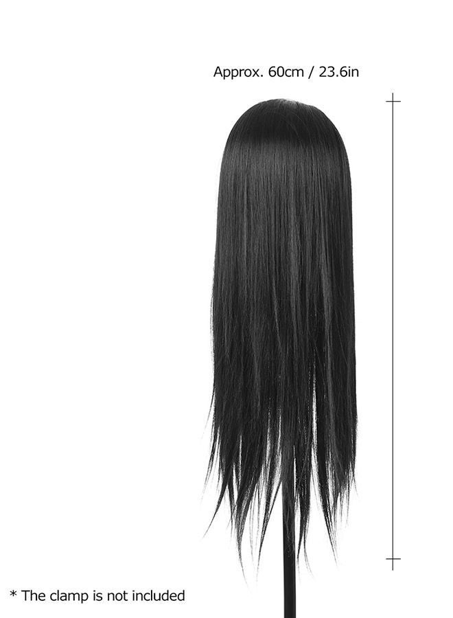 نيبمينينت رأس دمية للتدريب على تصفيف الشعر أسود 23بوصة - Image 1