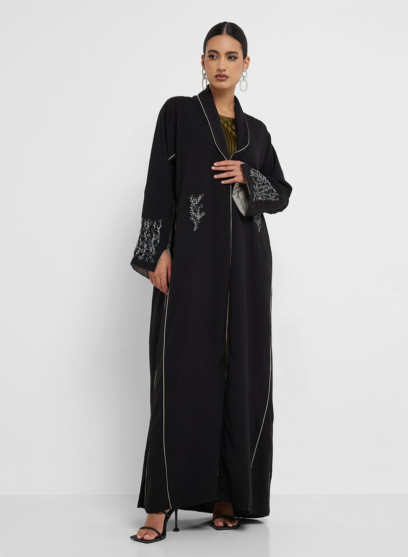 hayas closet Embellished Flared Sleeve Abaya  - Image 5