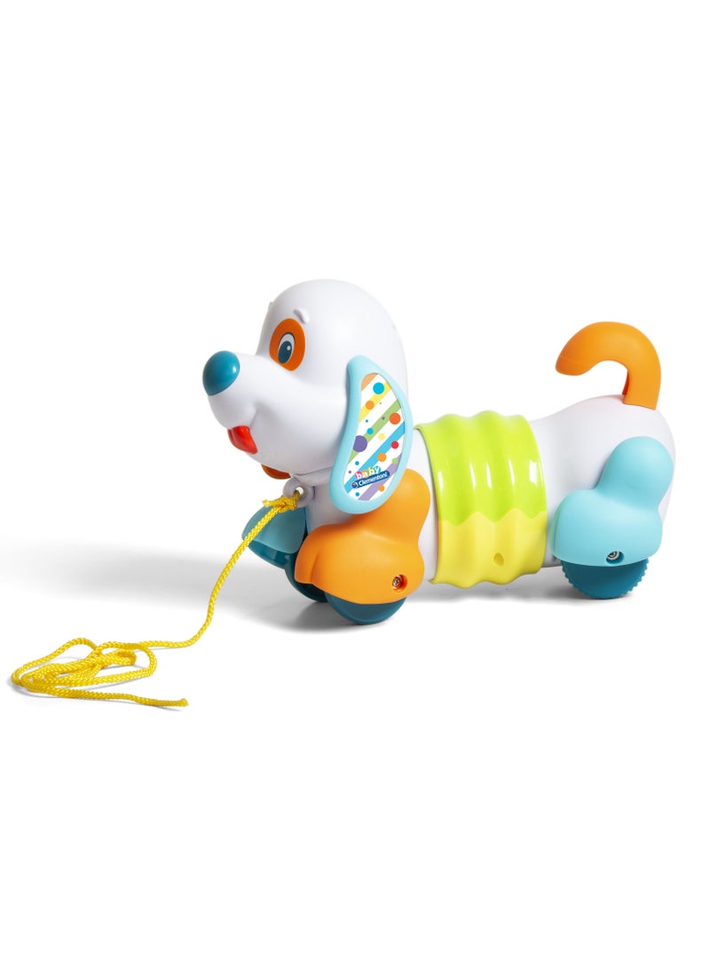 Clementoni Pull Along Dog for Baby Toddlers | Interactive Toy for Baby and Toddler | Helps with Motor Skill Development | Bright Colors | Early Development Toy | Perfect Gift for Baby and Toddler - Image 2