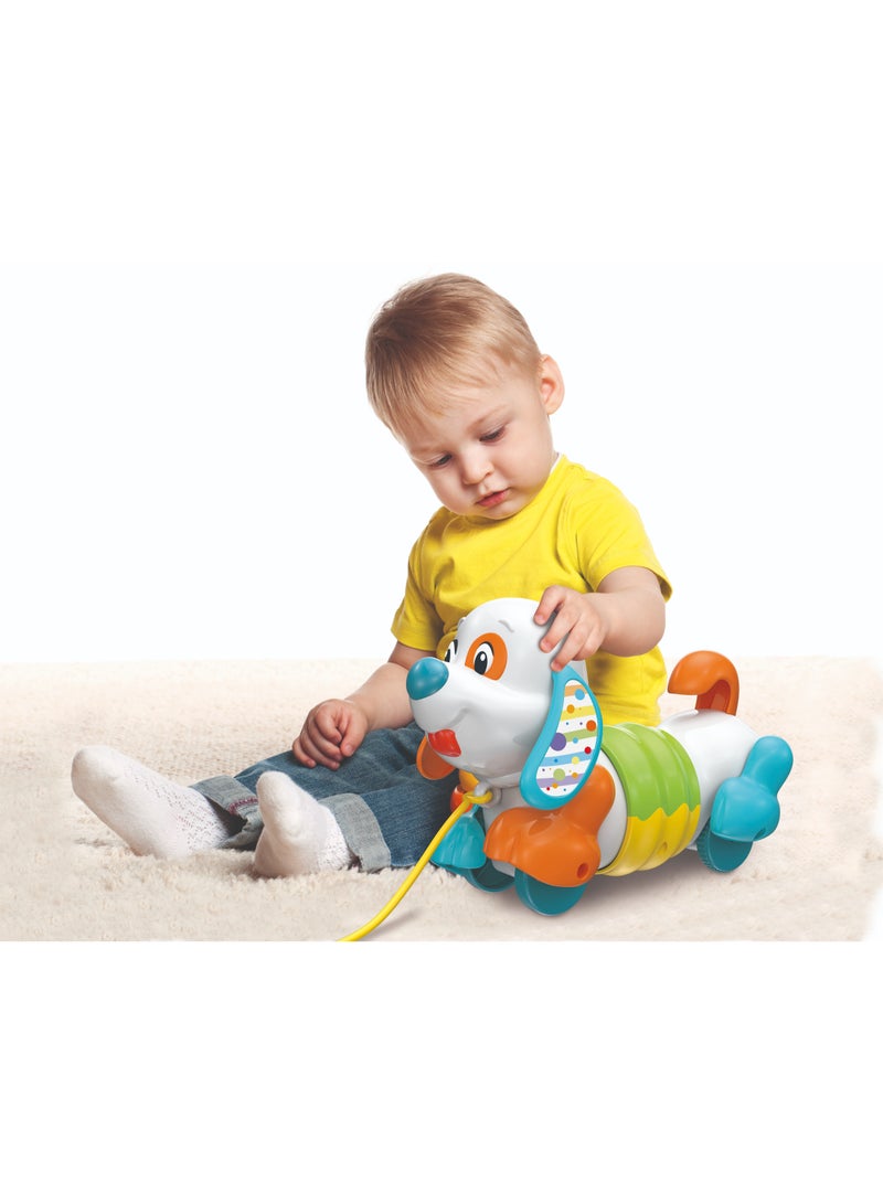 Clementoni Pull Along Dog for Baby Toddlers | Interactive Toy for Baby and Toddler | Helps with Motor Skill Development | Bright Colors | Early Development Toy | Perfect Gift for Baby and Toddler - Image 4