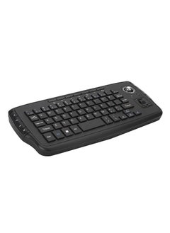 Wireless Keyboard Remote Control With Trackball Mouse Black
