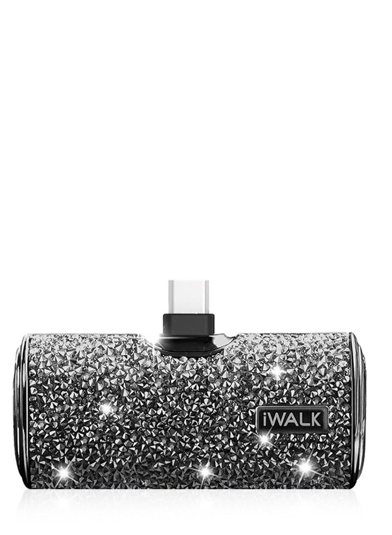 آيووك بنك الطاقة المحمول الصغير المحمول iWALK بنك الطاقة 4500 مللي أمبير في الساعة، من النوع C-أسود ماسي-أسود - Image 1