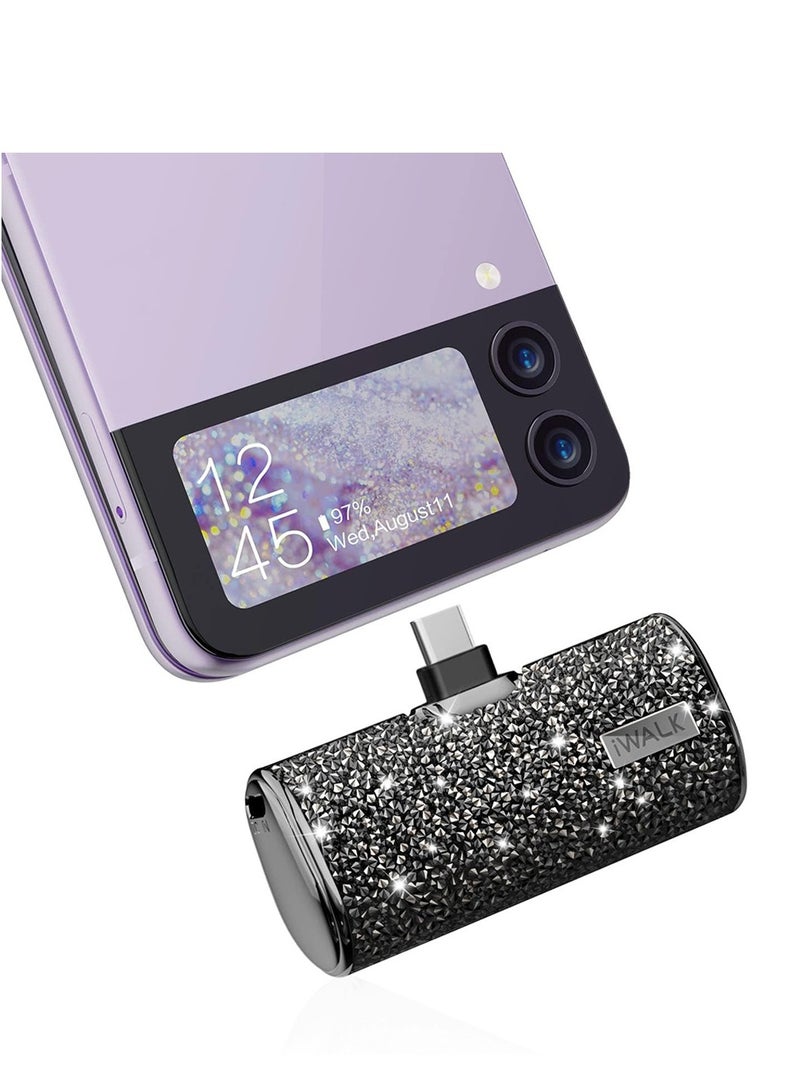 آيووك بنك الطاقة المحمول الصغير المحمول iWALK بنك الطاقة 4500 مللي أمبير في الساعة، من النوع C-أسود ماسي-أسود - Image 2