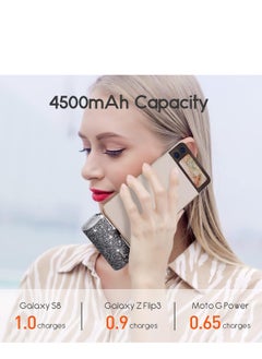 iWalk iWALK Small Portable Power Bank 4500mAh Power Bank, C-Type Diamond-Black  - Image 5