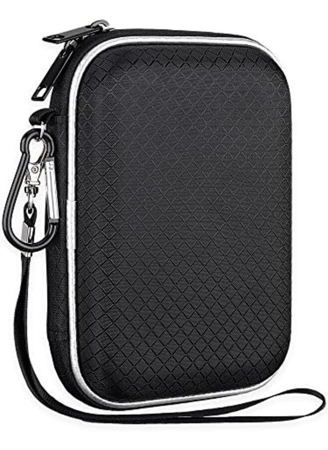 Lacdo Hard Carrying Case For Macbook Pro Air Magsafe Magsafe 2 Power Adapter Iphone12 12 Pro Charger Usb C Hub Type C Hub Earbuds Usb Cable Organizer Eva Protective Shockproof Travel Bag Black  - Image 2