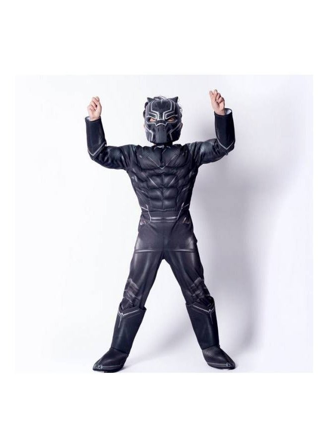 Marvel Black Panther زي ديلوكس ، زي طفل البطل الخارق ، فستان كوسبلاي - Image 2