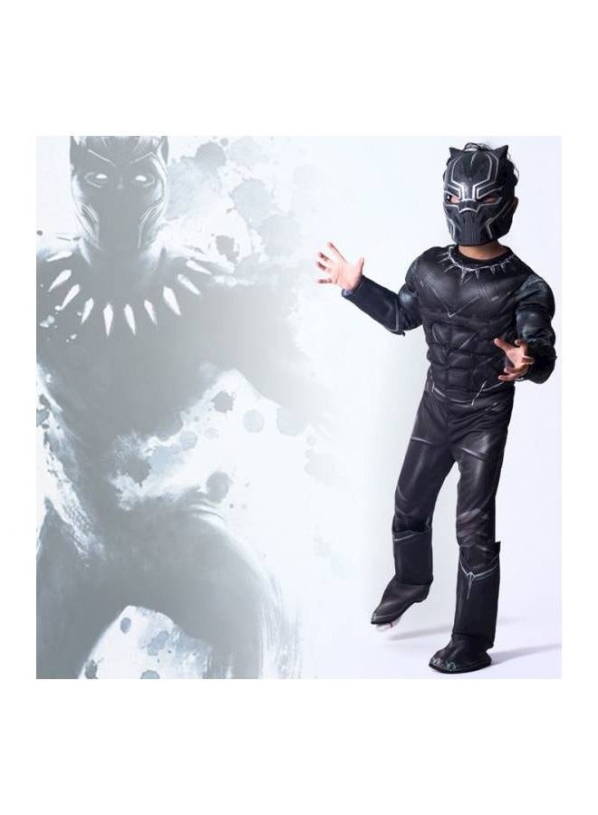 Marvel Black Panther زي ديلوكس ، زي طفل البطل الخارق ، فستان كوسبلاي - Image 4