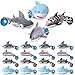 Blueweenly 16 Sets Shark Party Favors Mini Shark Stuffed Animal with Lanyard and Educational Cards Sea Animal Plush Bulk for Kids Ocean Party Gifts - Image 2