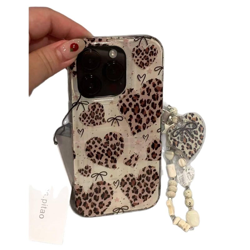 iPhone 14 Pro Max Cover Silicone Protective , for iPhone 14 14 Plus 14 Pro 14 Pro Max , , Leopard Print Bow , Bow Design - Image 5