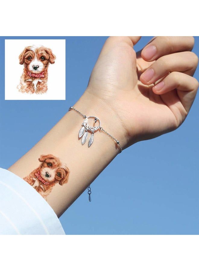 Ooopsiun 30 Pieces Animals Temporary Tattoos for Kids Women, Dogs Cats Waterproof Tattoos for Boys Girls - Image 3