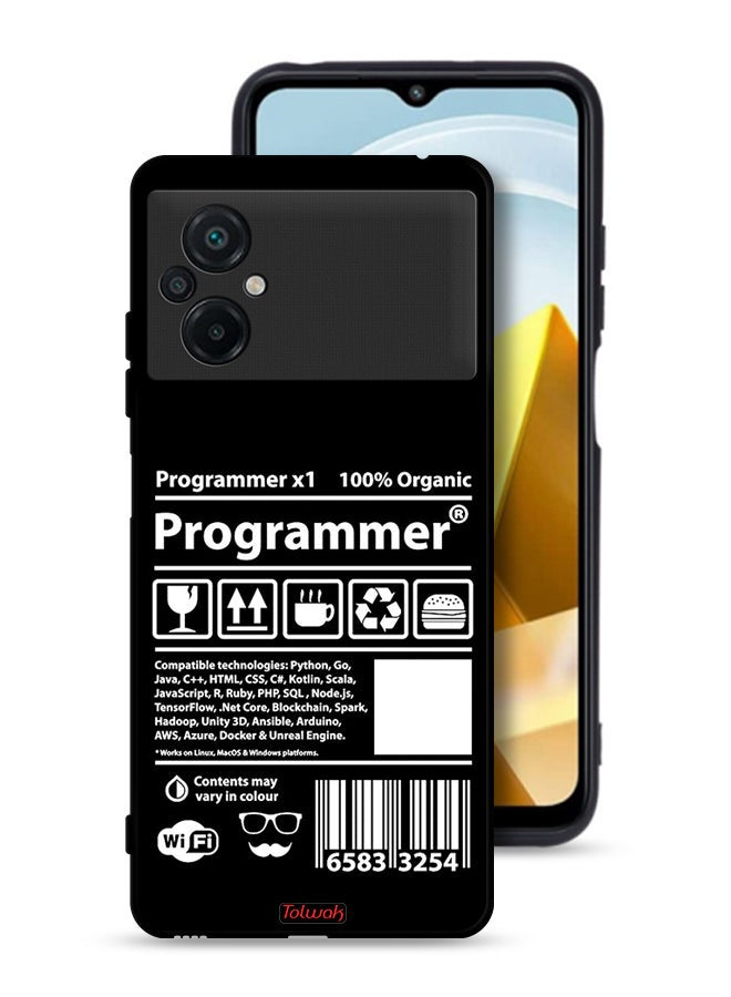 Tolwak Xiaomi Poco M5 4G Protective Case Cover Programmer Sticker - Image 1
