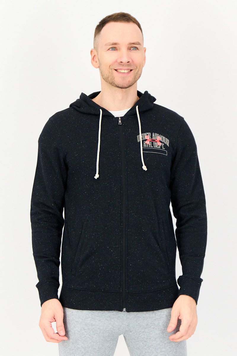 UNDER ARMOUR Men Sportswear Fit Long Sleeve Outdoor Sweatshirt, Black - Image 1