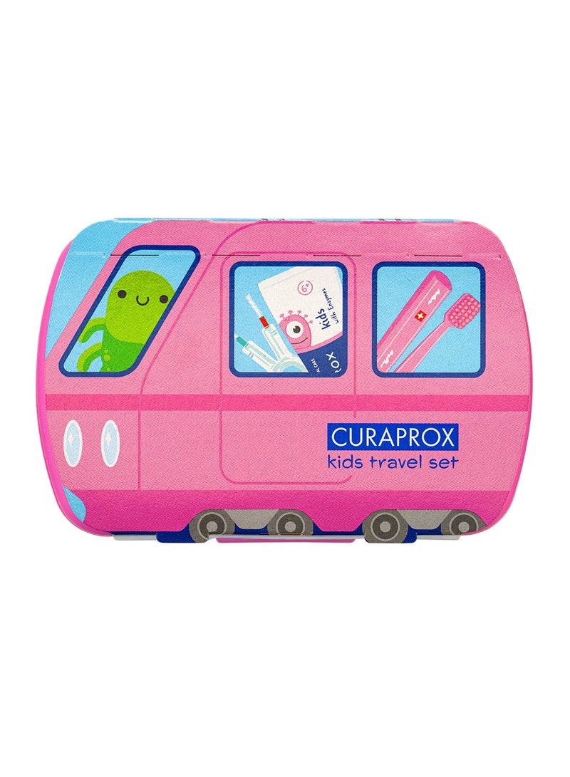 CURAPROX Kids Travel Set Pink 3 Pcs - Image 1