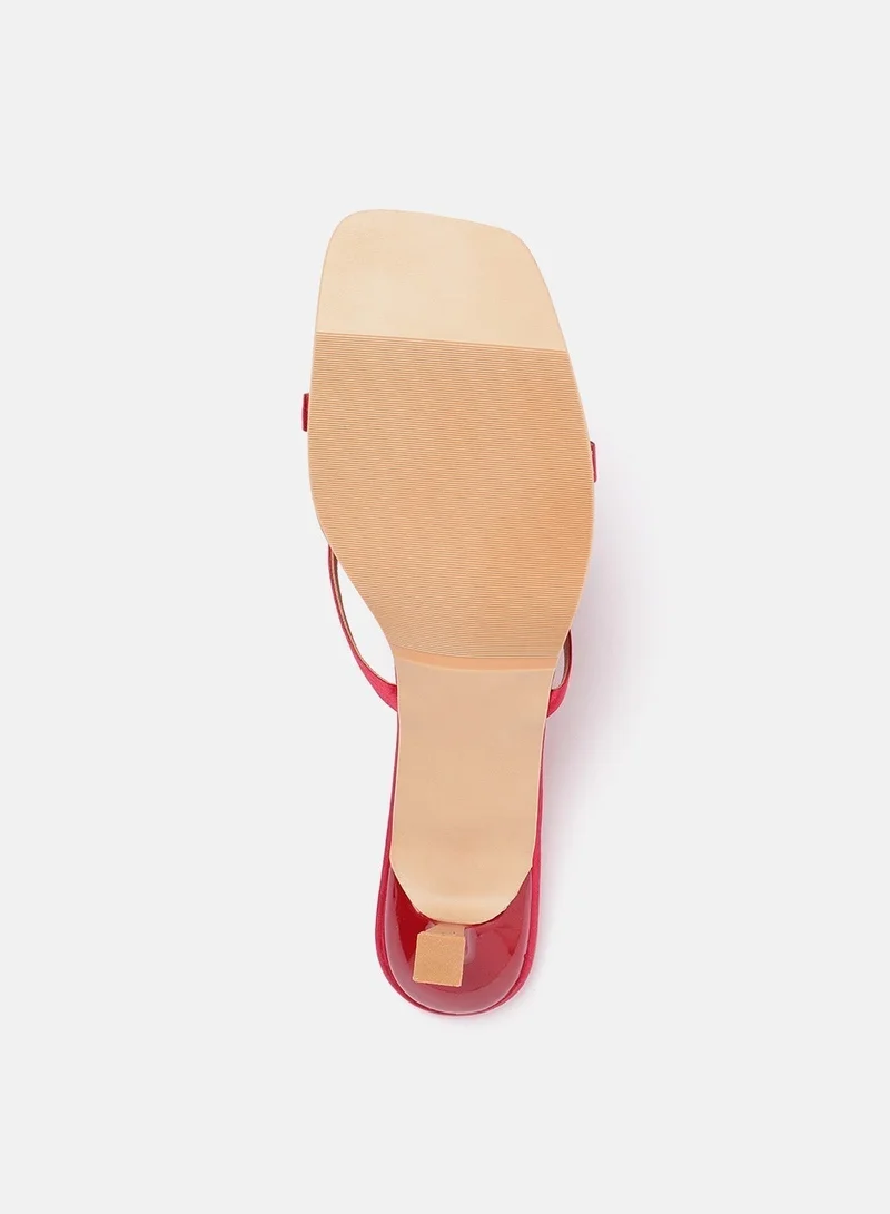 ZORIWORLD Red MUSE Satin Red Heels for Women 3 Inch Slim Heel for Casual & Party for Women | Best Price UAE