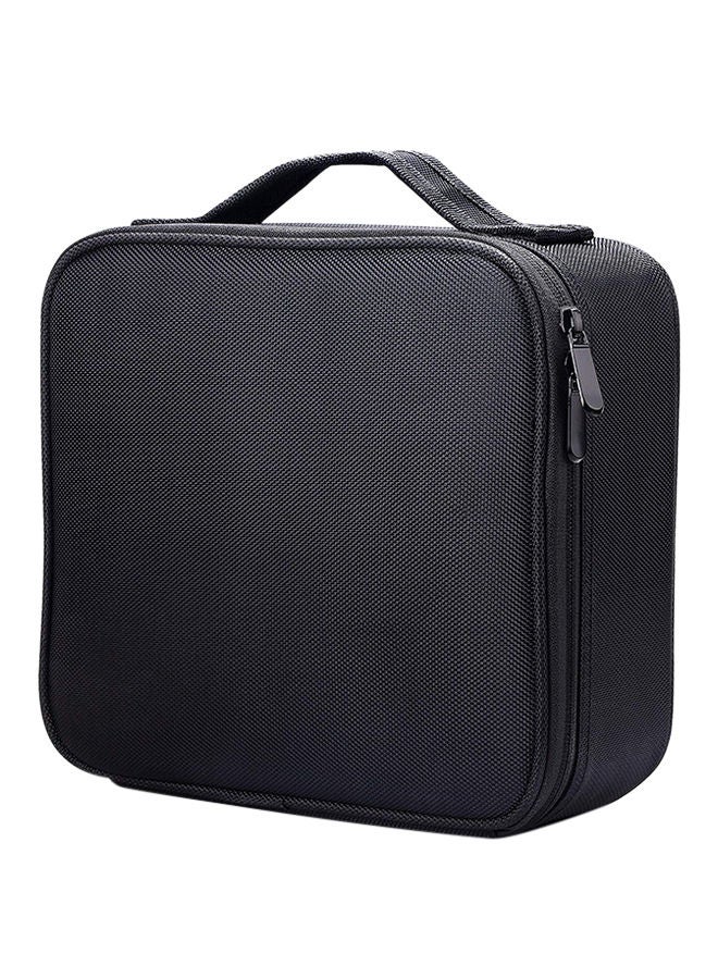 نيبمينينت حقيبة سفر لأدوات تنظيم فراشي مستحضرات وأدوات التجميل أسود - Image 3