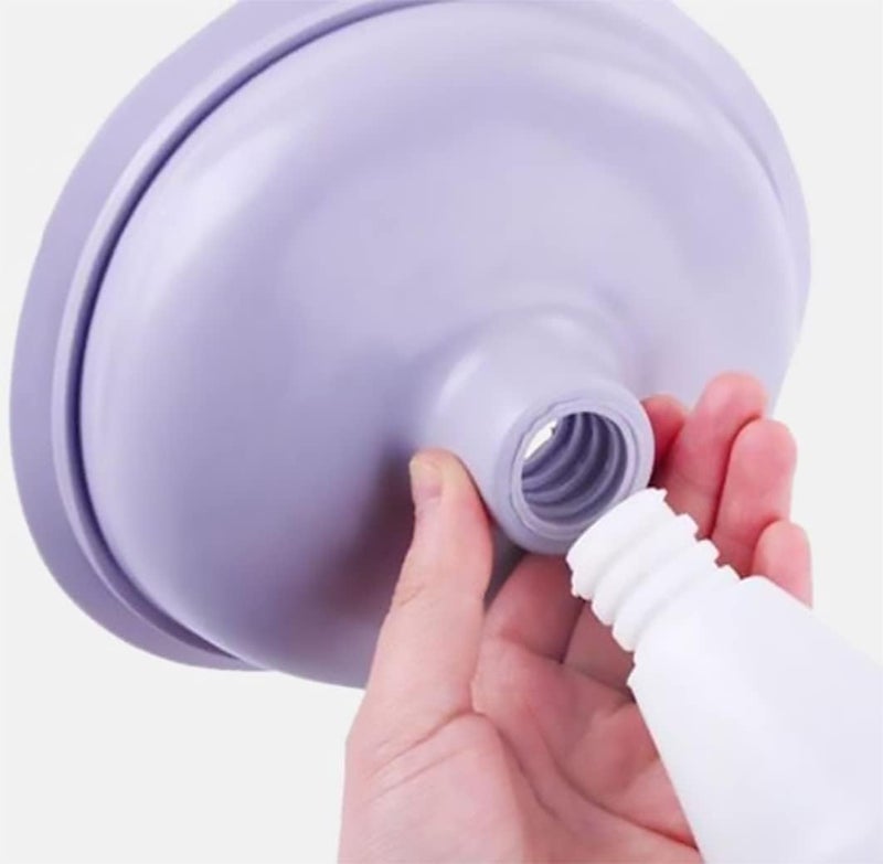 Meetzone مكبس مرحاض بلاستيكي عالي الضغط، مزيل انسداد الأحواض، منظف المجاري، جهاز تفريغ المجاري عالي الضغط، مسدس مكبس المرحاض للمرحاض الغربي (1 قطعة/ألوان متعددة)، 10 سم، 10 سم - Image 3